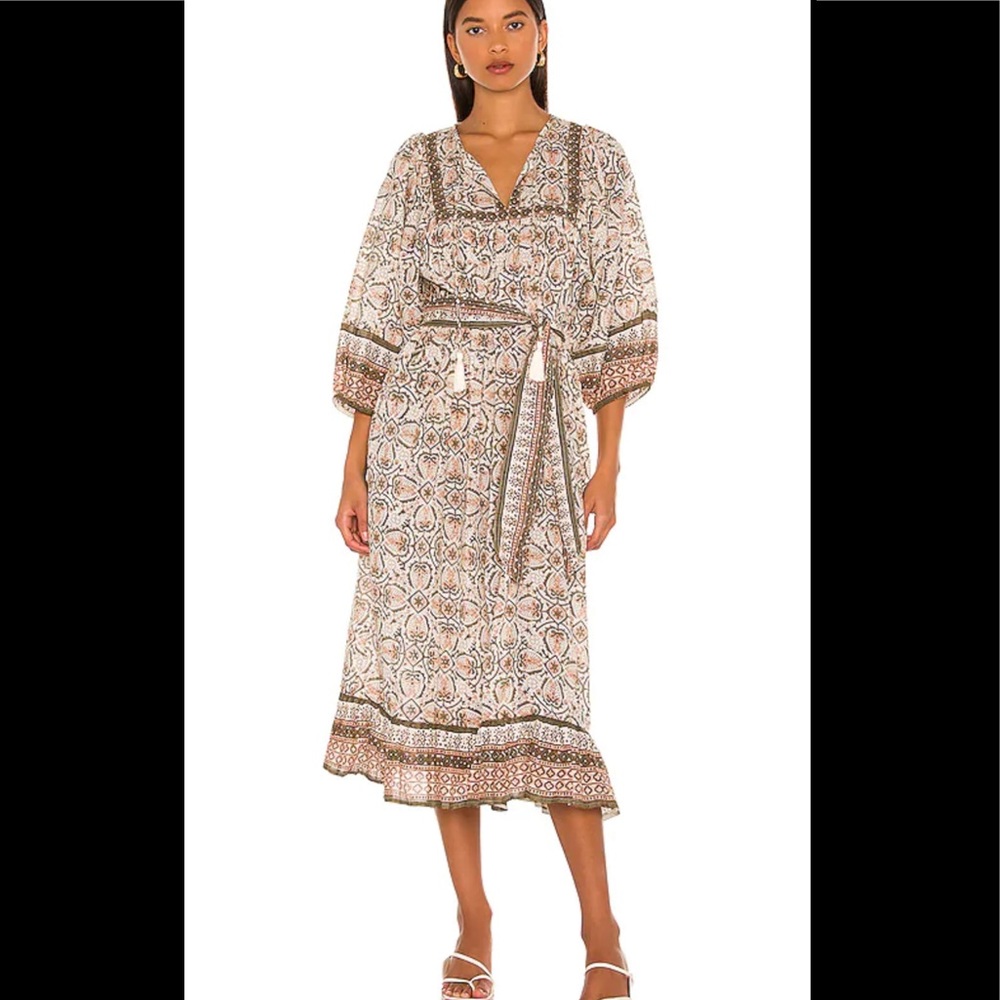 Cleobella Mosiac Block Midi Dress XS